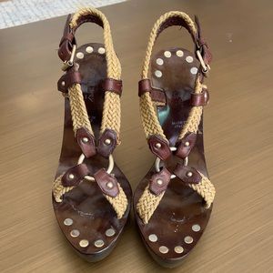 Bally Wedge Sandals great condition size 36 1/2